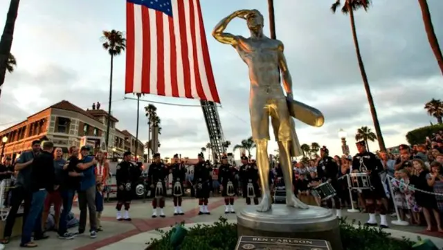 BrightView honored Ben Carlson with statue.